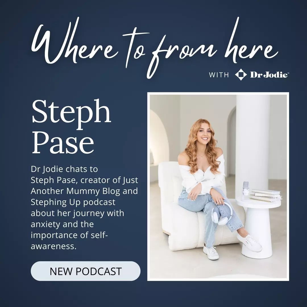 🎙️✨ Exciting news. Where to From Here is back for Season 2!Join me on the latest episode with the incredible Steph Pase, the force behind @justanothermummyblog, @stephpaseplanners, and the chart-topping podcast @stephing.up.Steph opens up about her journey with anxiety, shedding light on the challenges of sharing and finding support. Together, we explore triggers, the 'worry spiral,' and the overwhelming nature of our world today.We also touch on the many faces of anxiety, the importance of self-awareness, and the inner child's quest for safety and control.The key takeaway? There are practical tools out there to help you to move from anxiety to action and align with your personal values.LISTEN NOW - Where to from here with Dr Jodie.Link in bio.Follow me on: @_drjodie_, @theanxietyclinic_, @mindstrength_#WhereToFromHerePodcast #AnxietyAwareness #Empowerment #MindStrength #StephPase #JustAnotherMummyBlog #Podcast #Mindset #anxiety #depression