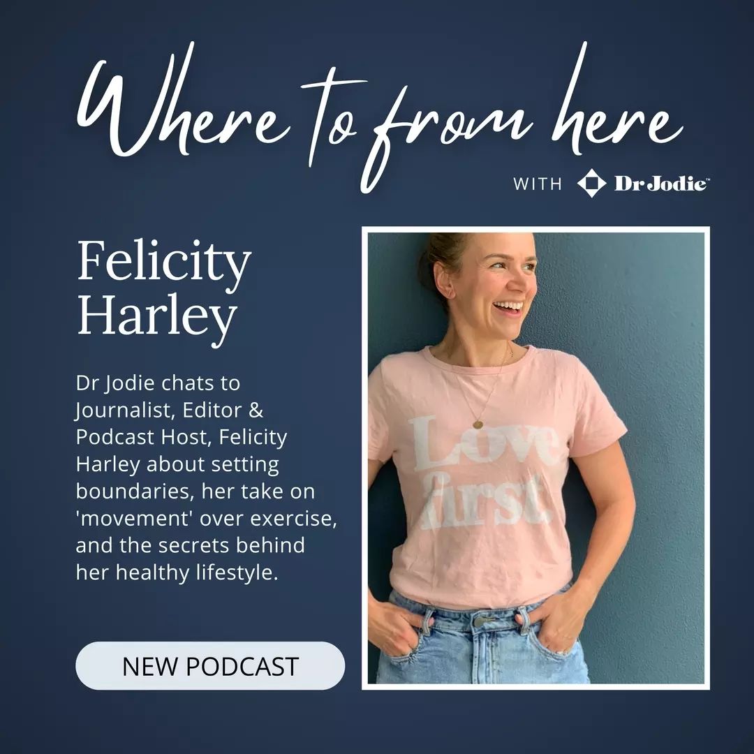 NEW EPISODE NOW LIVE
In this episode, myself and @felicityharley chat all about parenting, stress, mental health and much more.We cover topics like setting boundaries, embracing 'movement' for mental wellbeing, and the secrets behind Felicity's healthy lifestyle.As we said ourselves, we could chat for hours!Join the conversation and catch all the laughs and insights on "Where to From Here with Dr Jodie."LISTEN NOW - Where to from here with Dr Jodie.Link in bio.Follow me on: @_drjodie_, @theanxietyclinic_, @mindstrength_#WhereToFromHerePodcast #AnxietyAwareness #Empowerment #MindStrength #parenting #wellness #boundaries #wellnesstips #podcasts
