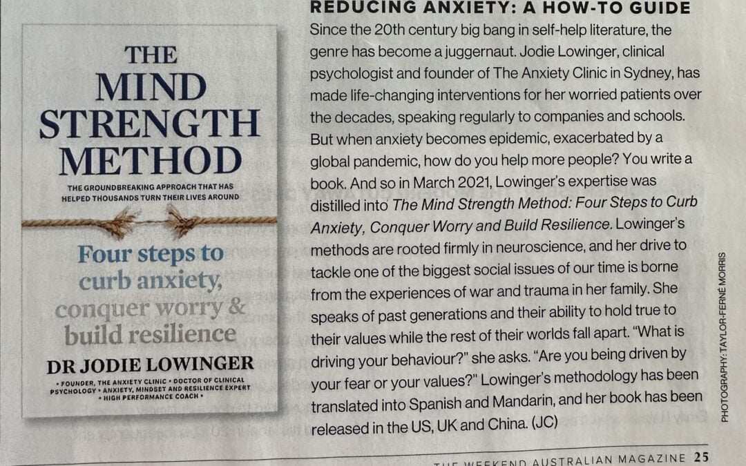 The Mind Strength Method listed in the Weekend Australian as one of the 50 Australian Inventions Changing the World